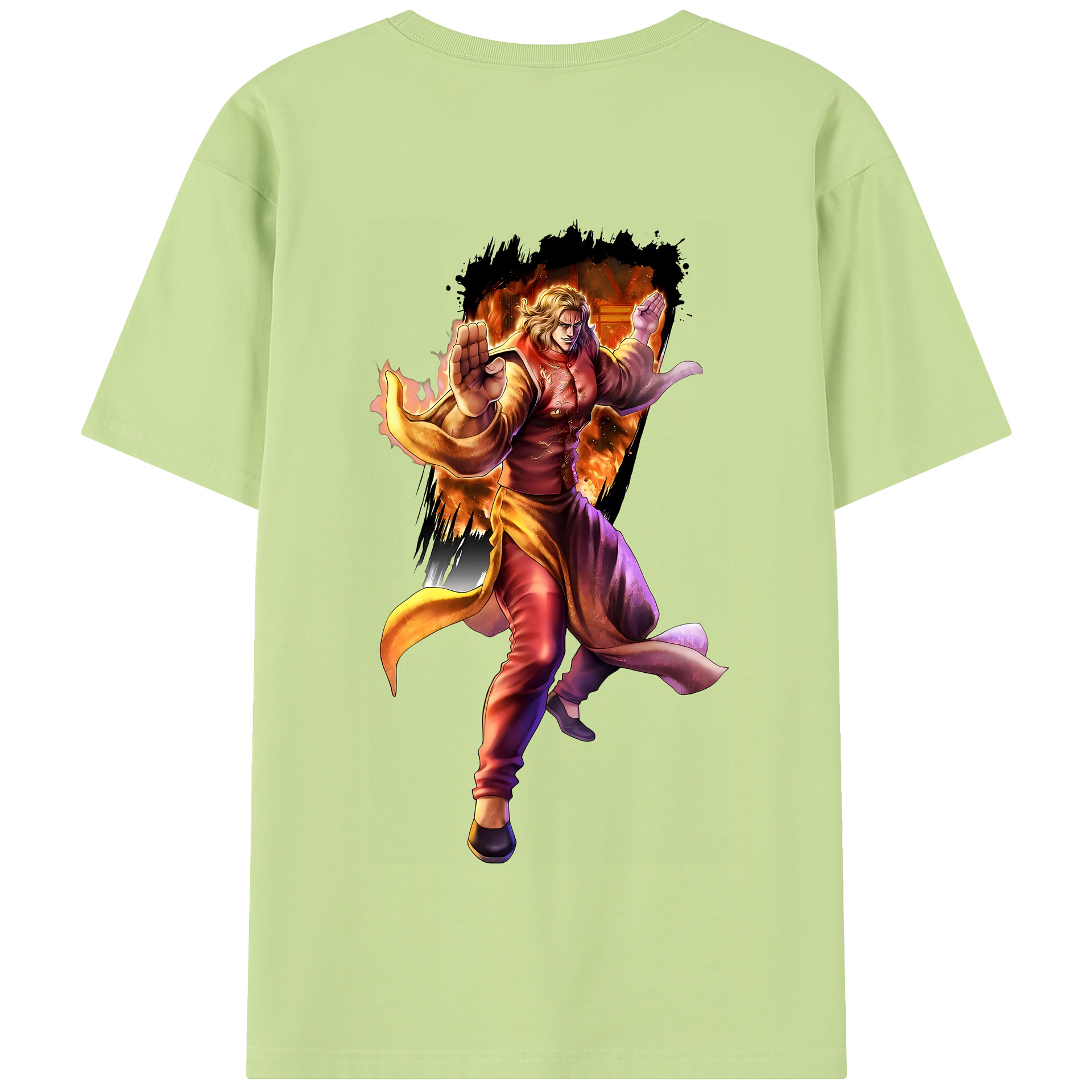 （画像用） 北斗の拳 Fist of the North Star 綿100％半袖Tシャツ（背面プリント）